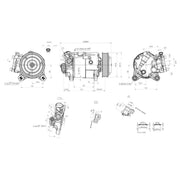 Hella Air Conditioning Compressor fits BMW 2 Active Tourer 2013-2021