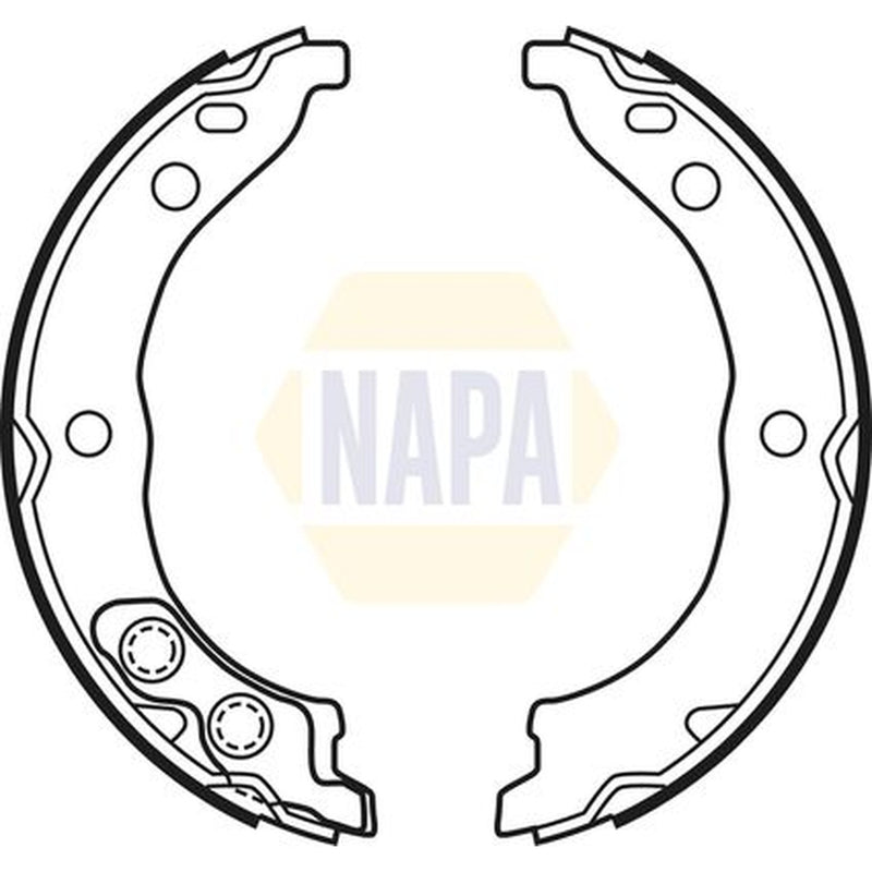NAPA Parking Brake Shoe Set fits Citroën Relay II 2002-2006 2.0 2.2 2.8