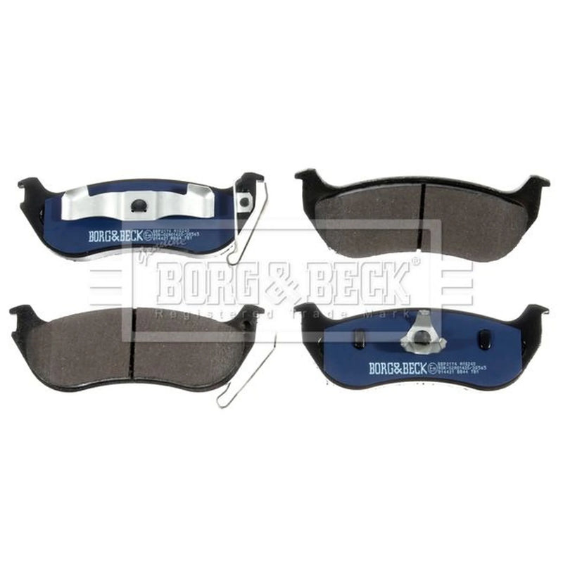 Borg & Beck Front & Rear Brake Discs & Pads fits Jeep Cherokee 2001-2008