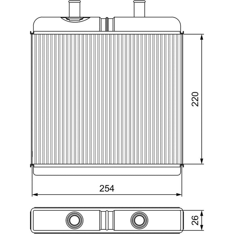 Valeo Heater Matrix Core Heat Exchanger 811539