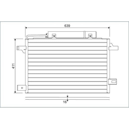 Valeo Air Conditioning Condenser 814249