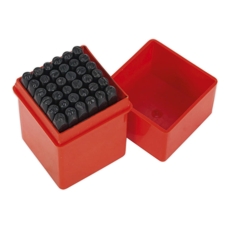 Sealey Letter & Number Punch Set 36pc 4mm AK9296 Sealey - Dynamic Drive