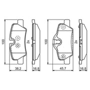 Bosch Front & Rear Pads fits Mini Mini 2015-2016