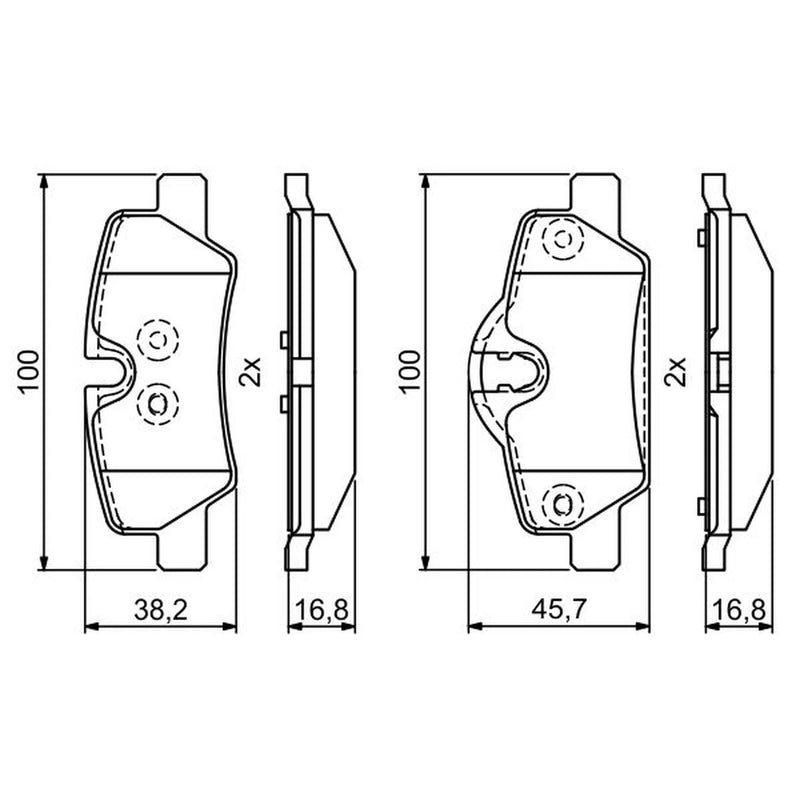 Bosch Front & Rear Pads fits Mini Mini 2020 on