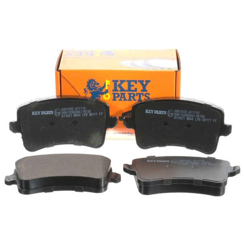Key Parts 4 x Rear Brake Pad Set fits Audi A4 Allroad B8 2009-2016 2.0 3.0