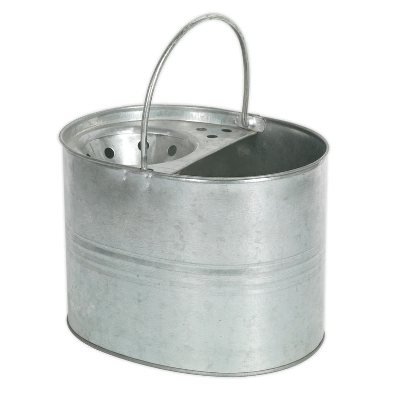 Sealey Mop Bucket 13L Galvanized BM08 Sealey - Dynamic Drive