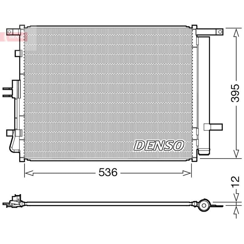 Denso Air Conditioning Condenser fits Kia Soul I 2009-2011 1.6