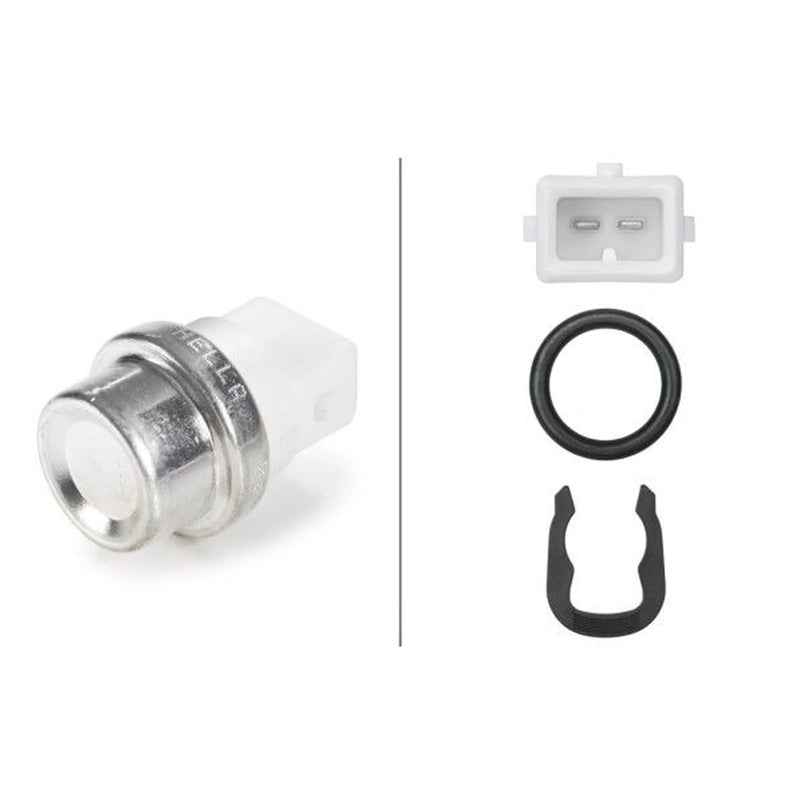 Hella Coolant Temperature Sensor Lower fits Mitsubishi Carisma 1996-2000 1.9