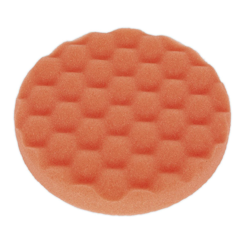 Sealey Buffing & Polishing Foam Head Hook & Loop150 x 25mm Orange/Firm Sealey - Dynamic Drive