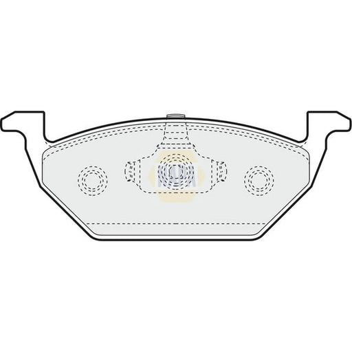 NAPA Front Brake Pad Set NBP1189