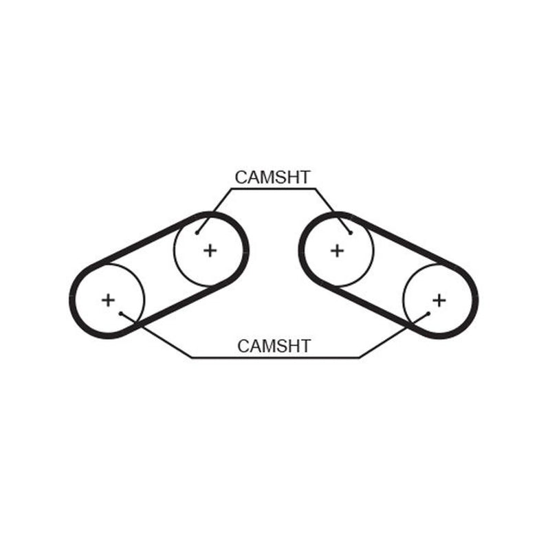 Gates Timing Belt Cambelt 58 Teeth fits Land Rover Freelander I 2000-2006 2.5