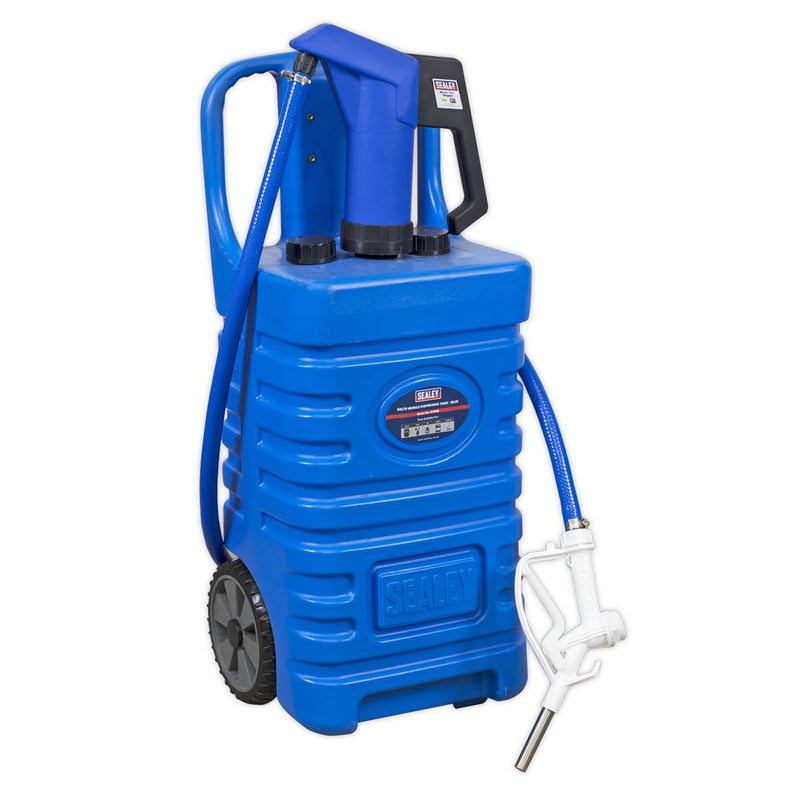 Sealey Mobile Dispensing Tank 55L with AdBlueï Pump Blue DT55BCOMBO1 Sealey - Dynamic Drive