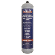 Sealey Gas Cylinder Disposable Carbon Dioxide 390g CO2/100 Sealey - Dynamic Drive