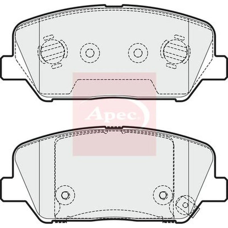 Apec Front Brake Pad Set PAD1953