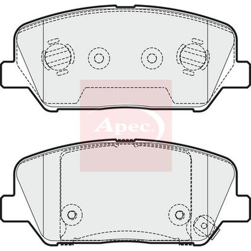 Apec Front Brake Pad Set PAD1953
