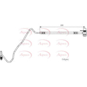 Apec Brake Hydraulic Hose Line Rear Right fits Seat Cordoba 1993-1996 1.9
