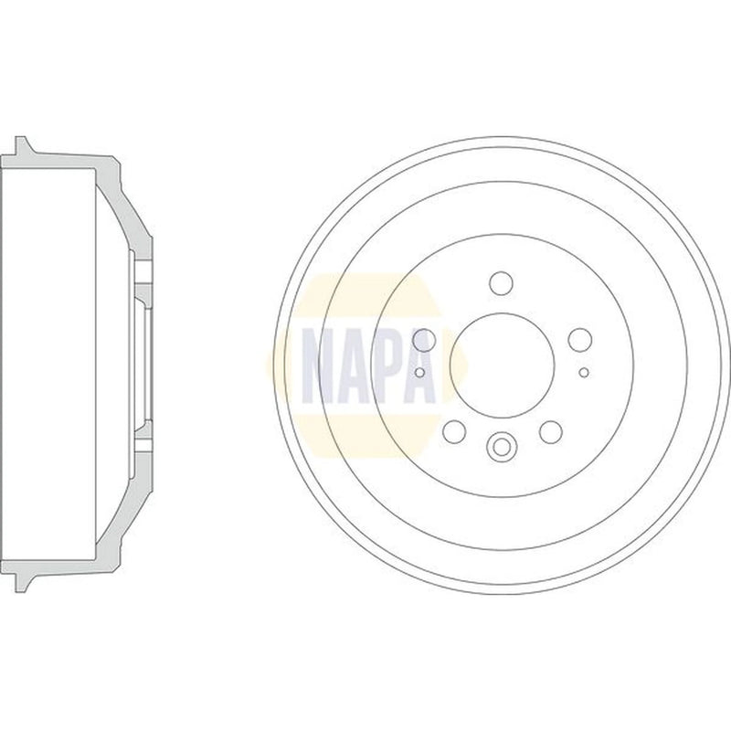 NAPA Brake Drum Assembly Rear NDR1024