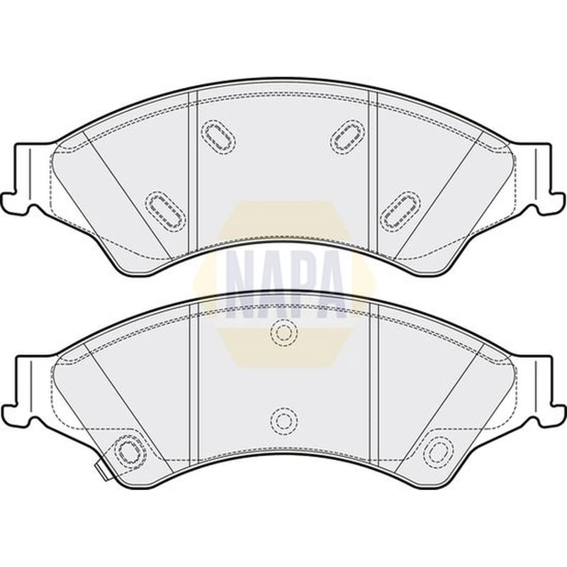 NAPA Front Brake Pad Set fits Ford Ranger 2011 on 2.2 2.5 3.2
