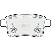 NAPA Rear Brake Pad Set fits Mercedes-Benz Citan Dualiner 2012-2021