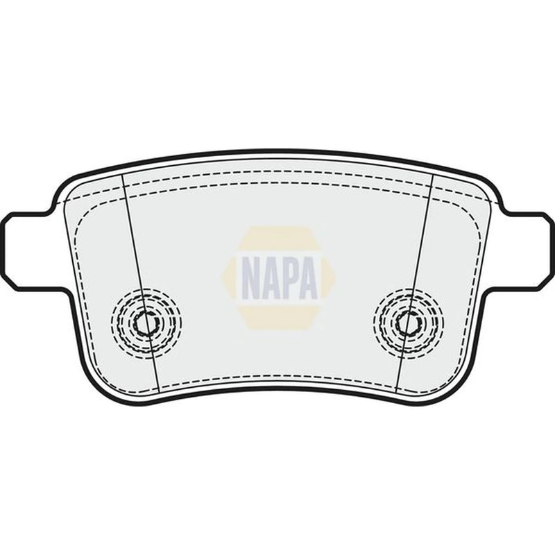 NAPA Rear Brake Pad Set fits Mercedes-Benz Citan Dualiner 2012-2021
