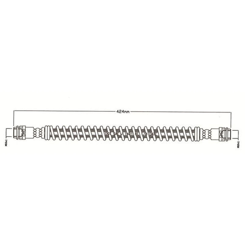Juratek Brake Hydraulic Hose Line Rear fits Audi Q7 2006-2015 3.0 3.6 4.2 6.0
