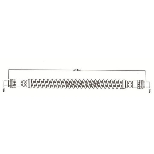 Juratek Brake Hydraulic Hose Line Rear fits Audi Q7 2006-2015 3.0 3.6 4.2 6.0
