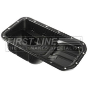 First Line Engine Oil Sump Pan Steel fits Hyundai Amica / Atoz 1998-2010 1.0 1.1