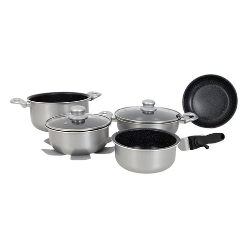 Gimex Cookware Induction Silver 8 Pieces Gimex - Dynamic Drive