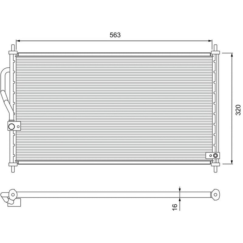 Valeo Air Conditioning Condenser 818070