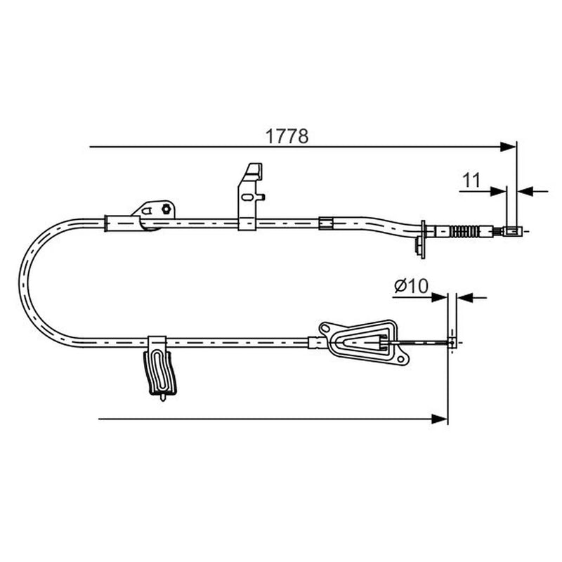 Bosch Handbrake Cable Rear 1 987 482 305
