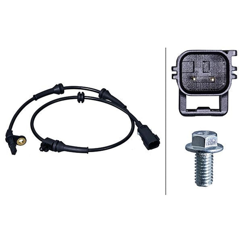 Hella ABS Wheel Speed Sensor Rear fits Land Rover Freelander 2 2006-2014