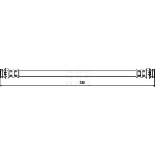 Apec Brake Hydraulic Hose Line Rear fits Mazda 323 F/P 1998-2004 1.3 1.4 1.5 2.0