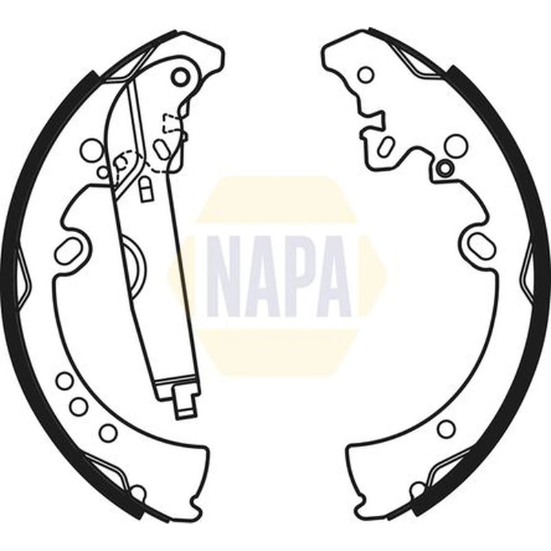 NAPA Brake Shoe Set Axle Kit NBS1075