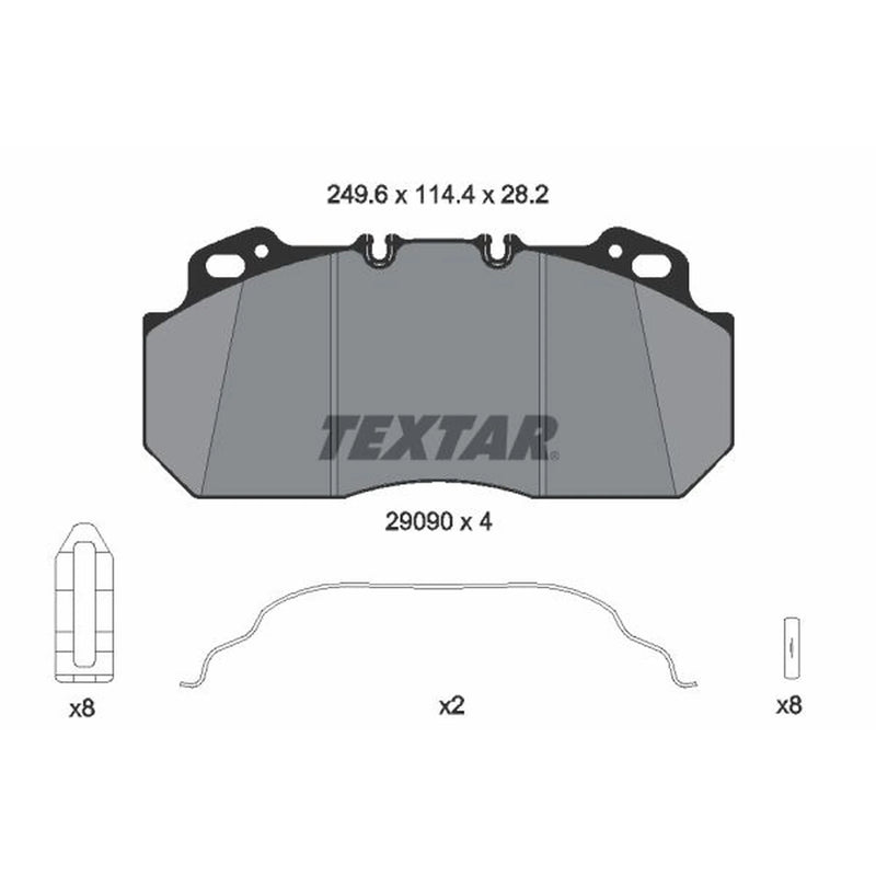 Textar Front Brake Pad Set 2909006