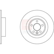 Apec 2 x Solid Rear Brake Discs SDK6860