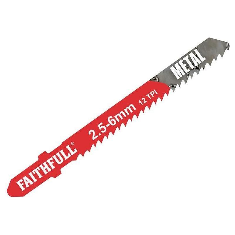 Faithfull Metal Cutting Jigsaw Blades Pack of 5 T118B Faithfull - NN4 Online