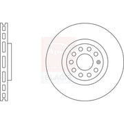 Apec 2 x Perforated/Vented Front Brake Discs DSK2285B-x2