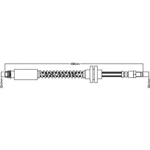 Juratek Brake Hydraulic Hose Line Front fits Citroën C8 2002 on 2.0 2.2