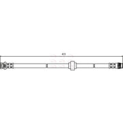 Apec Brake Hydraulic Hose Line Rear Left fits Renault Kangoo 1997-2018