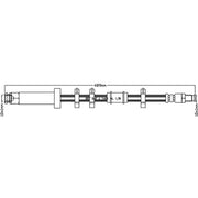 Juratek Brake Hydraulic Hose Line Front fits Citroën Relay I 1994-2002