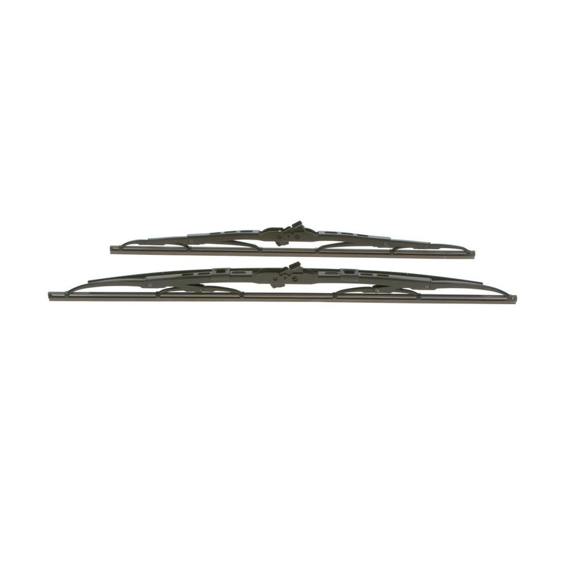 Bosch Conventional Front Wiper Blade Set 530mm + 450mm fits Aston Martin Cygnet