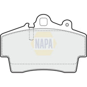 NAPA Front Brake Pad Set fits Porsche Boxster 1996-2009 2.5 2.7