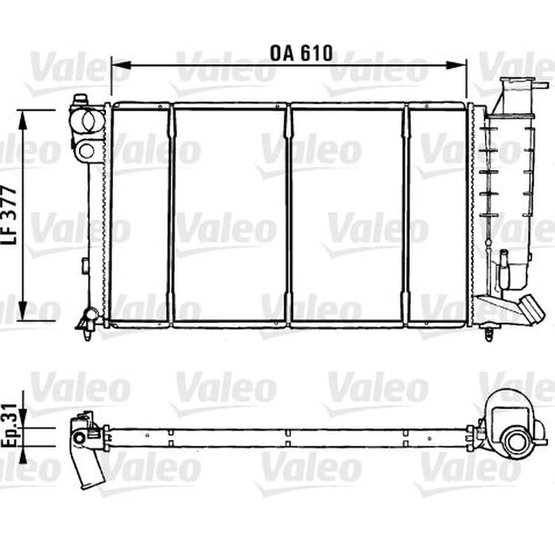 Valeo Engine Radiator 731181