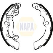 NAPA Brake Shoe Set Axle Kit fits Nissan Pixo 2009 on 1.0