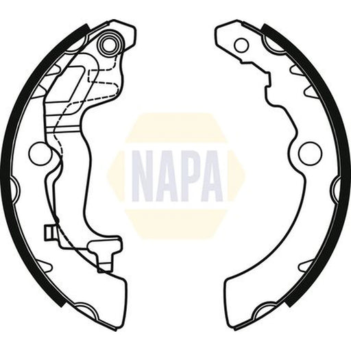 NAPA Brake Shoe Set Axle Kit NBS1084