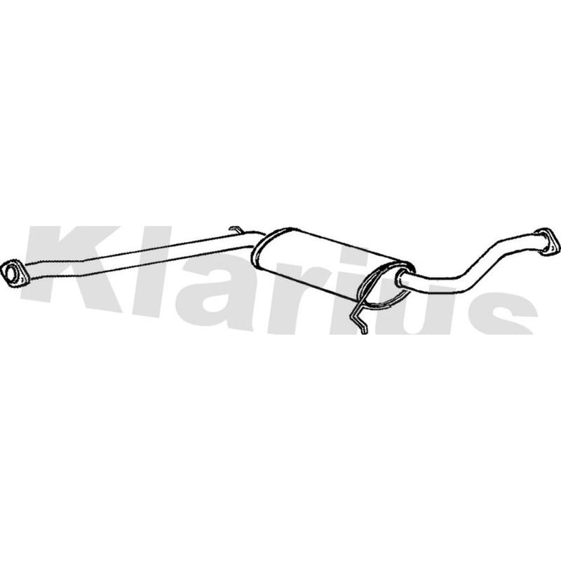 Klarius Box With Centre Pipe Centre fits Saab 9000 1989-1998 2.0 2.3