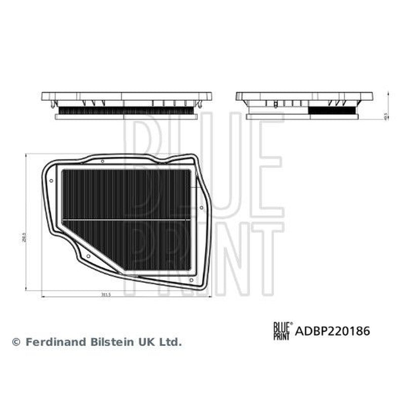 Blue Print Engine Air Filter fits BMW 5 2023-2024