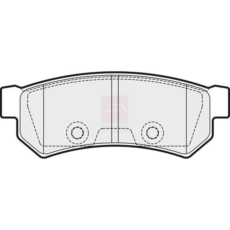 Apec Rear Brake Pad Set fits Chevrolet Lacetti 2005-2013 1.4 1.6 1.8