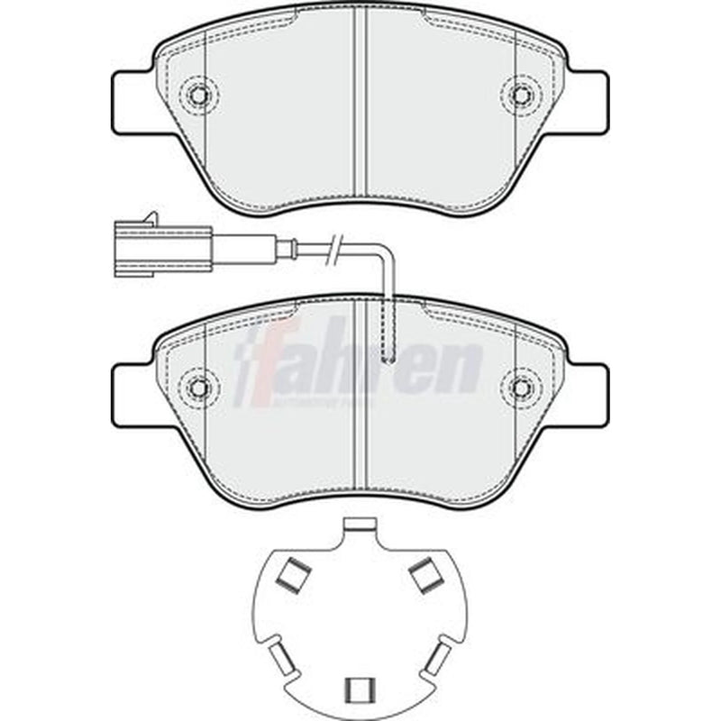Fahren Front Brake Pad Set FBP3281