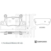 Blue Print Rear Brake Pad Set ADBP420059